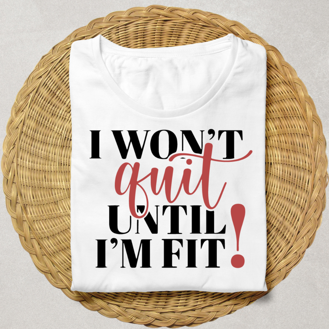 Won't Quit - White