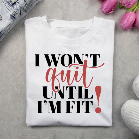 Won't Quit - White
